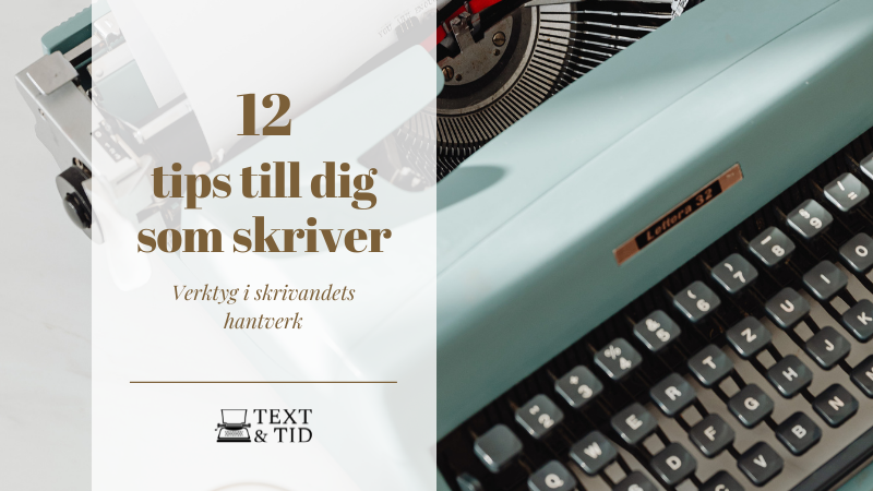 tips till dig som skriver